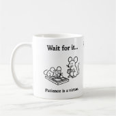 Wartet darauf Mäuse Kaffeetasse (Links)