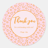 Wartet Personalisierte Party-Sticker Runder Aufkleber (Vorderseite)