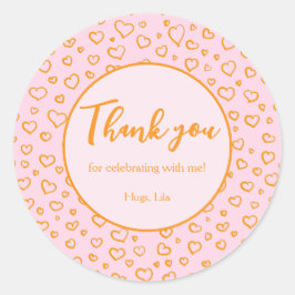 Wartet Personalisierte Party-Sticker Runder Aufkleber