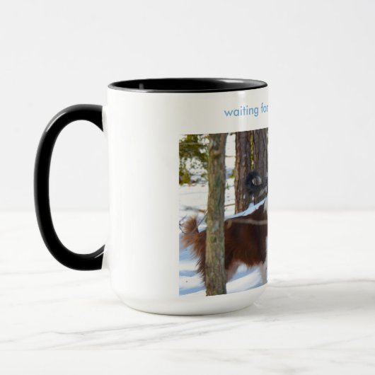 wartete den ersten Sturm des Winters Tasse (Links)