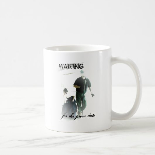 Wartete die Abschlussball-Datums-Tasse Kaffeetasse (Rechts)