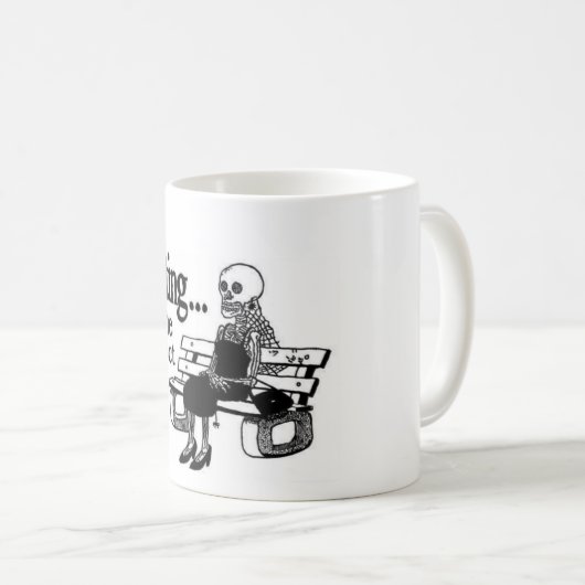 Wartete die perfekte Mann-Tasse Kaffeetasse (VorderseiteRechts)