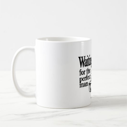 Wartete die perfekte Mann-Tasse Kaffeetasse (Links)