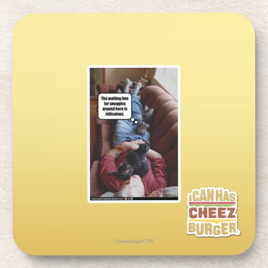 Wartete Linie für Snuggles Getränkeuntersetzer (Vorderseite)