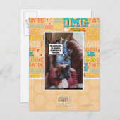 Wartete Linie für Snuggles Postkarte (Vorne/Hinten)