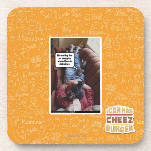 Wartete Linie für Snuggles Untersetzer (Vorderseite)