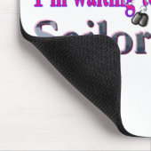 Wartete meinen Seemann Mousepad (Ecke)