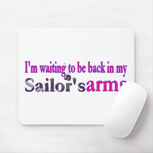 Wartete meinen Seemann Mousepad (Mit Mouse)