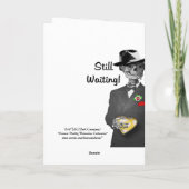 Wartete noch w/Background Bild Feiertagskarte (Rückseite)