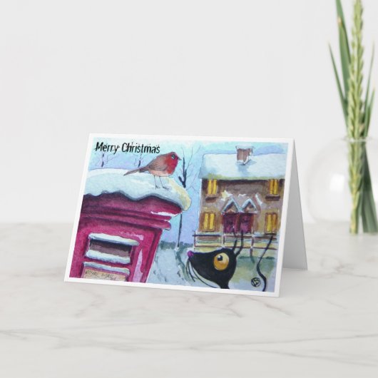 Wartete Post! Feiertagskarte (Vorderseite)