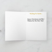 Wartete Sankt Feiertagskarte (Innenseite)