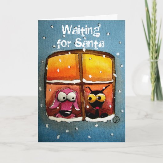 Wartete Sankt Feiertagskarte (Vorderseite)