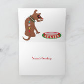 Wartete Sankt Feiertagskarte (Innenseite)