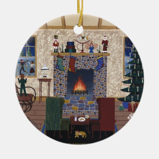 Wartete Sankt Keramikornament (Vorne)