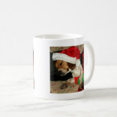 Wartete Sankt - WeihnachtsSnoopy Beagle-Hund Kaffeetasse (VorderseiteRechts)