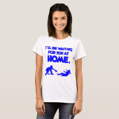 Wartete Sie, blau T-Shirt (Vorne ganz)