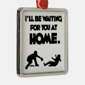 Wartete Sie Silbernes Ornament (Rechts)