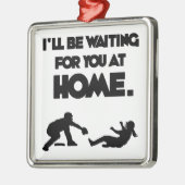 Wartete Sie Silbernes Ornament (Links)