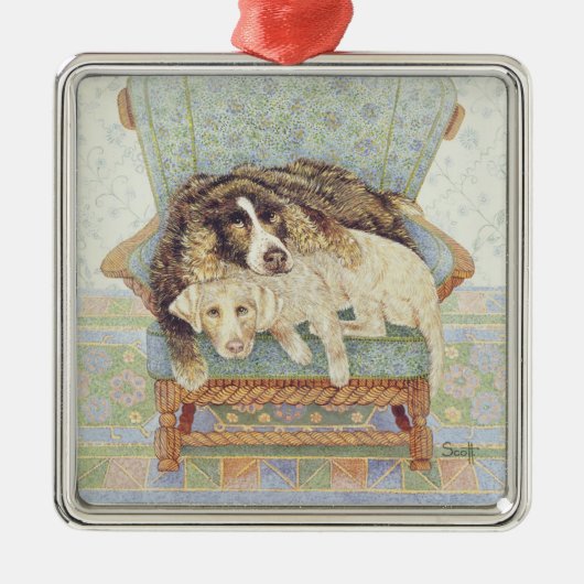 Wartete Spiel Ornament Aus Metall (Vorne)