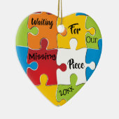 Wartete unser vermisstes Stück - Keramikornament (Rechts)