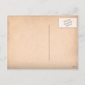 Wartete Weihnachtsmann Feiertagspostkarte (Rückseite)