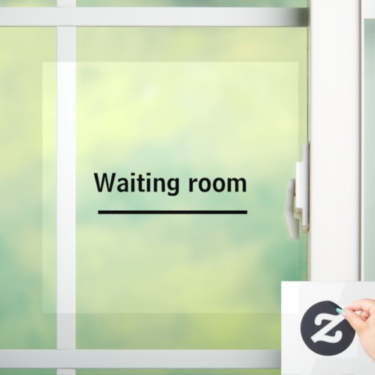 wartetest-Kleber speichert Bürofenster Fensteraufkleber (Zuhause)