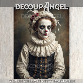 Wartezeit auf Spotlight - Decoupage - Seidenpapier