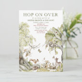 Wartezeit bei Ostereier-Jagd und Brunch I Einladung (Stehend Vorderseite)