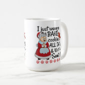 Wartezeit Frau Weihnachtsmann für Sankt Kaffeetasse (VorderseiteRechts)