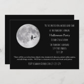 Wartezeit Mond - Einladung zum Halloween-Party (Vorne/Hinten)