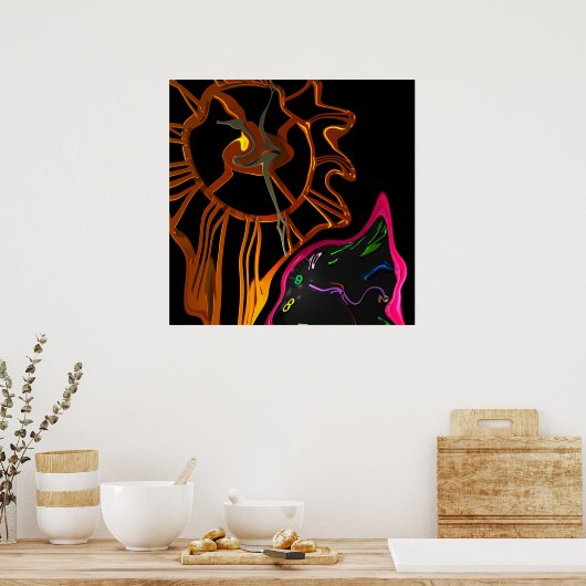 Wartezeit Poster (Küche)