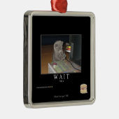 Wartezeit Silbernes Ornament (Rechts)