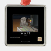 Wartezeit Silbernes Ornament (Vorne)