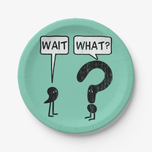 Wartezeit, was? pappteller (Vorderseite)