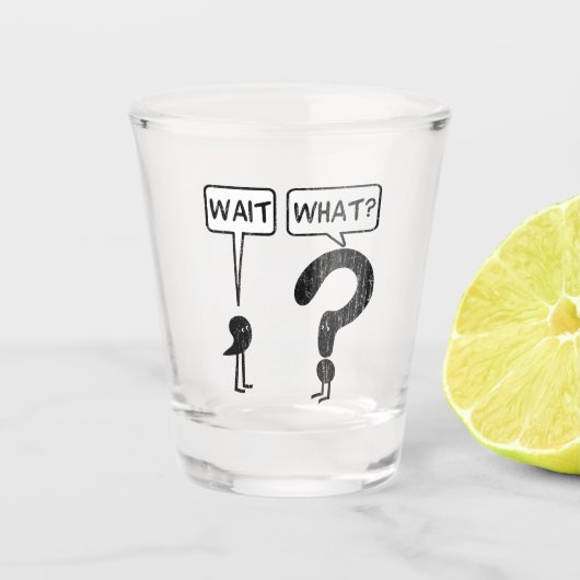 Wartezeit, was? schnapsglas (Vorderseite)