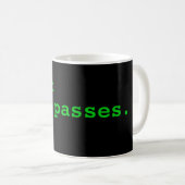 Wartezeit. Zeit vergeht Tasse (VorderseiteRechts)