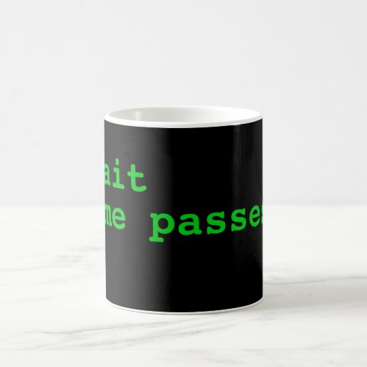 Wartezeit. Zeit vergeht Tasse (Mittel)