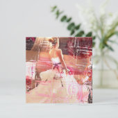 Wartezeitbrauteinladung Einladung (Stehend Vorderseite)