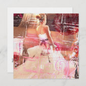 Wartezeitbrauteinladung Einladung (Vorne/Hinten)