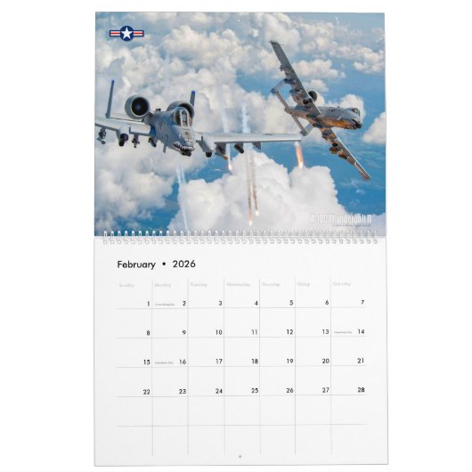 WARTHOG - A-10C-Thunderbolzen II Kalender (Feb 2026)