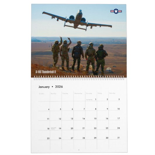 WARTHOG - A-10C-Thunderbolzen II Kalender (Jan 2026)