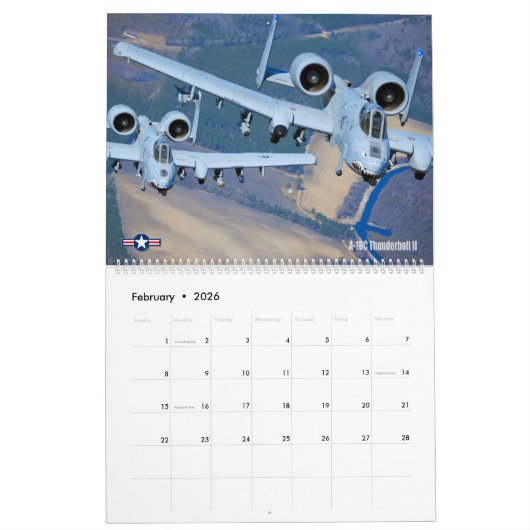 WARTHOG - A-10C-Thunderbolzen II Kalender (Feb 2026)