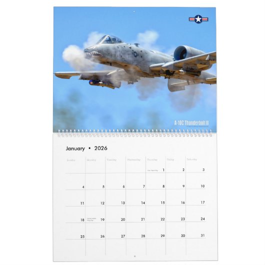 WARTHOG - A-10C-Thunderbolzen II Kalender (Jan 2026)