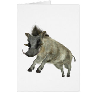 Warthog, das rechts springt