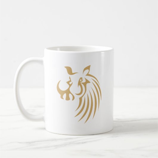 Warthog im Swish, der Art zeichnet Kaffeetasse (Links)