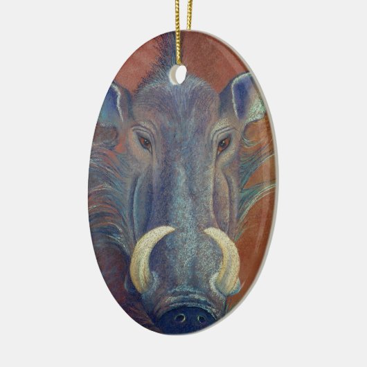 Warthog Keramikornament (Links)