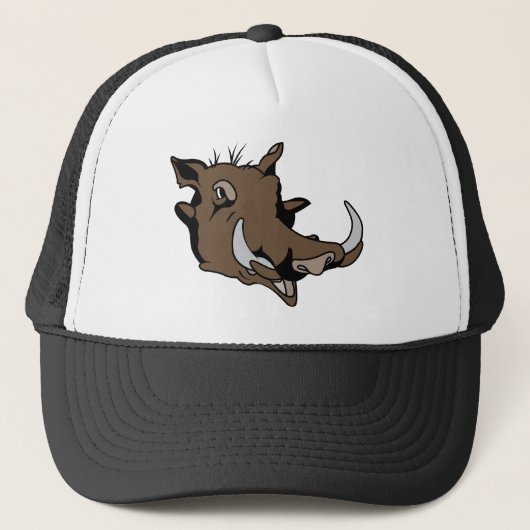 Warthog Kopf Truckerkappe (Vorderseite)