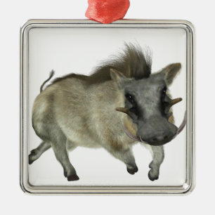 Warthog Laufen verlassen Ornament Aus Metall