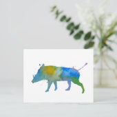 Warthog Postkarte (Stehend Vorderseite)