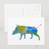 Warthog Postkarte (Vorne/Hinten)
